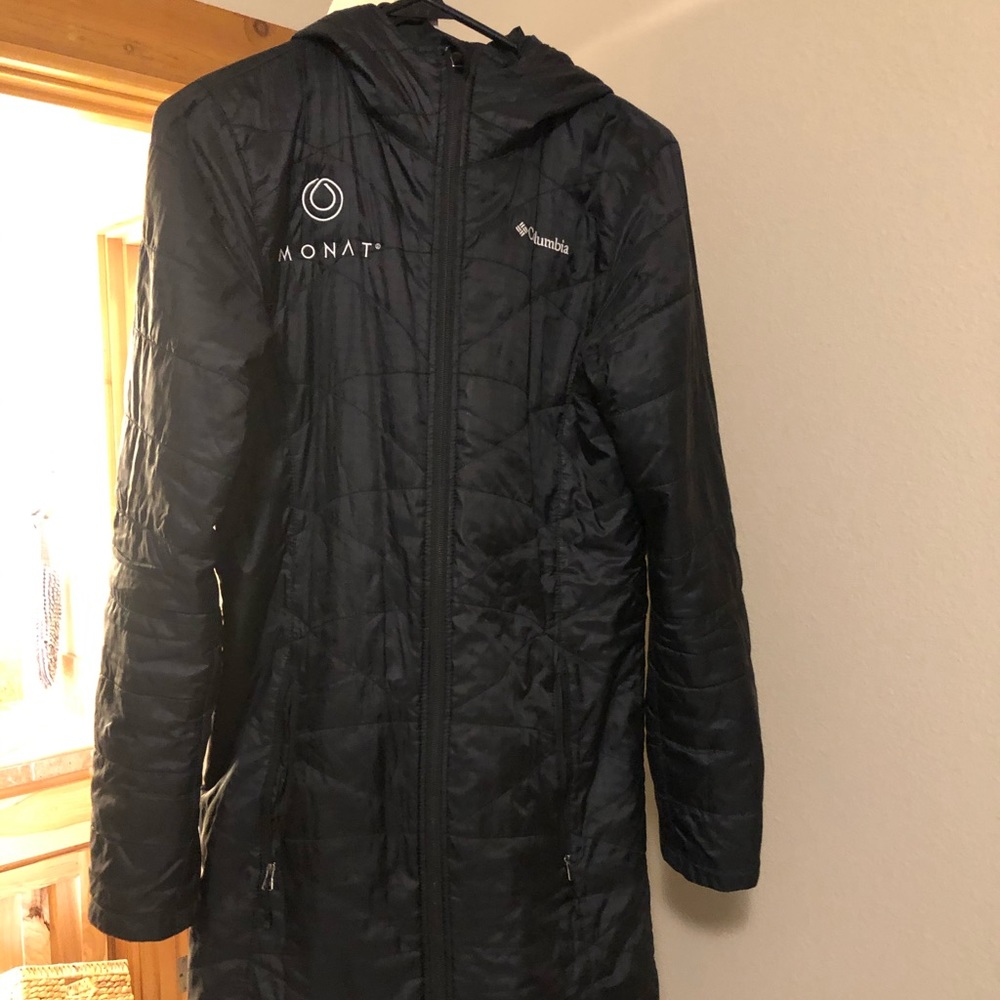 Long black Columbia coat